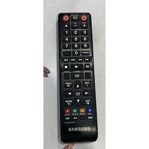 Samsung Other - Samsung AK59-00149A Remote Blu-Ray Player OEM Black Original